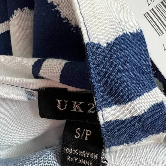 UK 2 LA Women Black & White Zebra Animal Print Romper Soft Size S/P NWT - Picture 8 of 8